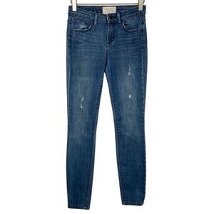 Rachel Roy Blue Distressed Icon Skinny Denim Jeans 26